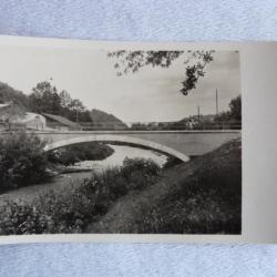 CPA photo Suisse Grisons Fürstenau Construction Pont Chemin de fer 1927