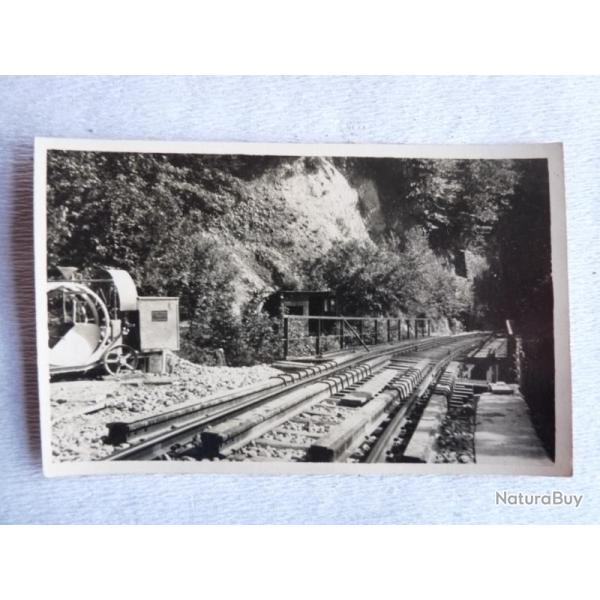 CPA photo Suisse Grisons F�rstenau Construction Pont Chemin de fer 1927
