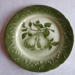 Assiette d&eacute;cor Fruit K&G Luneville