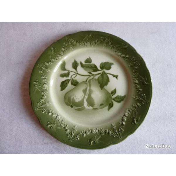 Assiette d�cor Fruit K&G Luneville