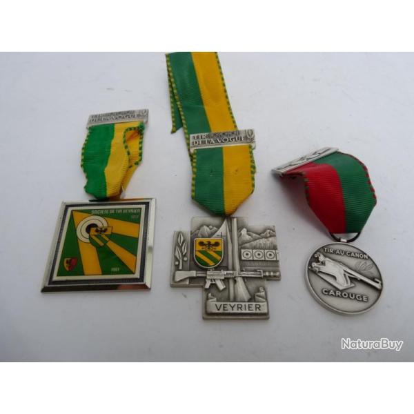 D�corations M�dailles de Tir Suisse Carouge Veyrier
