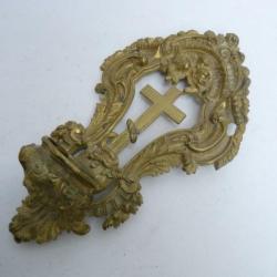 Ancien bénitier bronze objet de culte religion