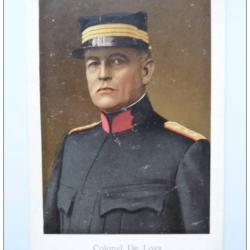 CPA Colonel DE LOYS Commandant de la II&egrave;me division Militaria Uniforme