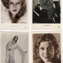 Lot de 4 CP Photo Artiste Lilian Harvey Jeanet Mac Donald