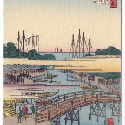 CPA illustr&eacute;e sign&eacute;e japonaise Japon Japan Estampe Sc&egrave;nes de vie Rare