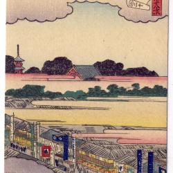 CPA illustr&eacute;e sign&eacute;e japonaise Japon Japan Estampe Sc&egrave;nes de vie Rare