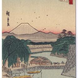 CPA illustr&eacute;e sign&eacute;e japonaise Japon Japan Estampe Sc&egrave;nes de vie Rare