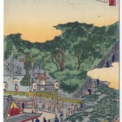 CPA illustr&eacute;e sign&eacute;e japonaise Japon Japan Estampe Sc&egrave;nes de vie Rare