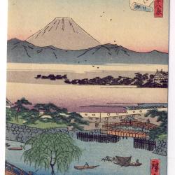 CPA illustr&eacute;e sign&eacute;e japonaise Japon Japan Estampe Sc&egrave;nes de vie Rare