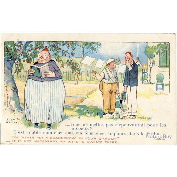CPA illustr�e LEVEN et LEMONIER  SID's Humour series