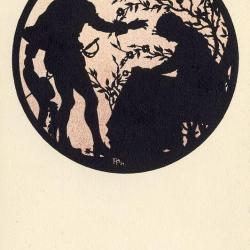 CPA illustr&eacute;e F. PHILIPP N&deg;125 Jeu d'ombre Prince Princesse