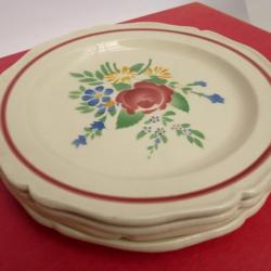 4 Assiettes C&eacute;ramique NYON