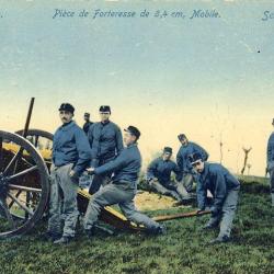Carte Postale ancienne Arm&eacute;e Suisse Pi&egrave;ce de forteresse militaria