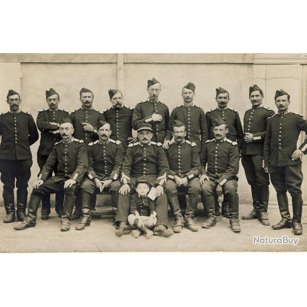 CPA Militaria R�giment phot dat�e 1914 Macon A identifier Rare