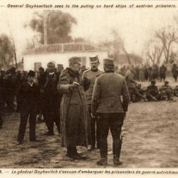 CPA Militaria Peintre Serbe Valitch G&eacute;n&eacute;ral Goykovitch Guerre prisonnier