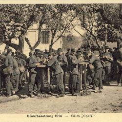 Carte Postale ancienne Militaire Suisse Occupation des fronti&egrave;res 1914