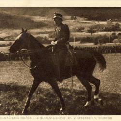 Carte Postale ancienne Arm&eacute;e Suisse Generalstabchef Sprecher