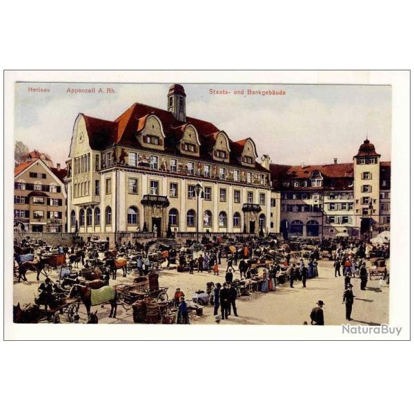 CPA Suisse Appenzell Herisau Staats und Bankgeb�ude