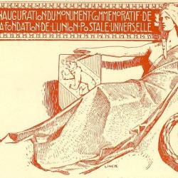 Entier postal CPA Suisse Inauguration 1909 R. de ST. MARCEAUX sign&eacute;e Linck