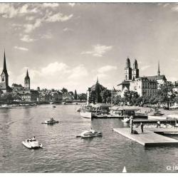 CP Suisse Zurich Bateaux P&eacute;dalos + cachet