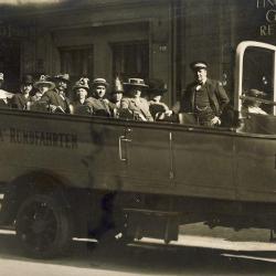 CPA AUTOMOBILE Bus Autocars ancien Berolina Rundfahrten