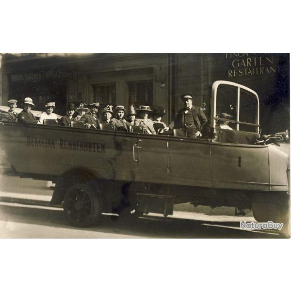 CPA AUTOMOBILE Bus Autocars ancien Berolina Rundfahrten