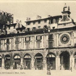 CPA ITALIE Italia Brescia Piazza del Comune e Mon anim&eacute;e