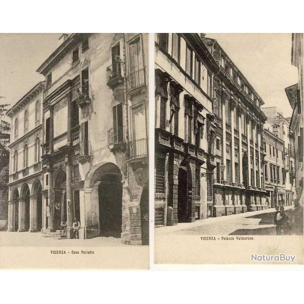 2 CPA ITALIE Italia Vicenza Casa Pallardio Palazzo Valmarana