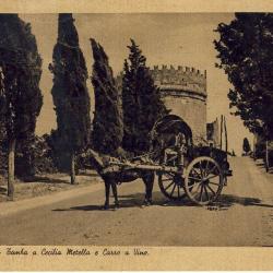 CP Italie Italia Roma Rome Tomba a Cecilia Netella e Carro a vino Char &agrave; vin