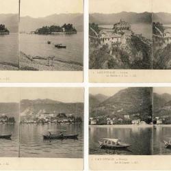 S&eacute;rie de 7 cpa Lacs d&acute;Italie Laghi Italia