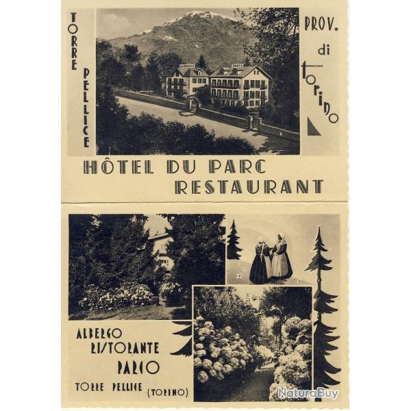 CP ITALIE Torino Publicit� Albergo Ristorante Parco Torre Pellice Turin