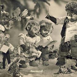 CP Animaux H&eacute;rison Hausmusik Chant Salzburg