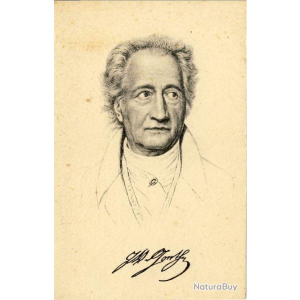 CPA illustr�e Wolfgang Von GOETHE Po�te allemand Allemagne C�l�brit�