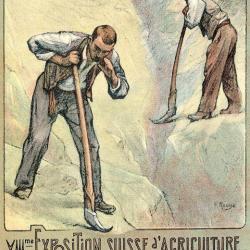 CPA VIII me Exposition Suisse d'Agriculture Lausanne 1910 Illustrateur N&deg;4