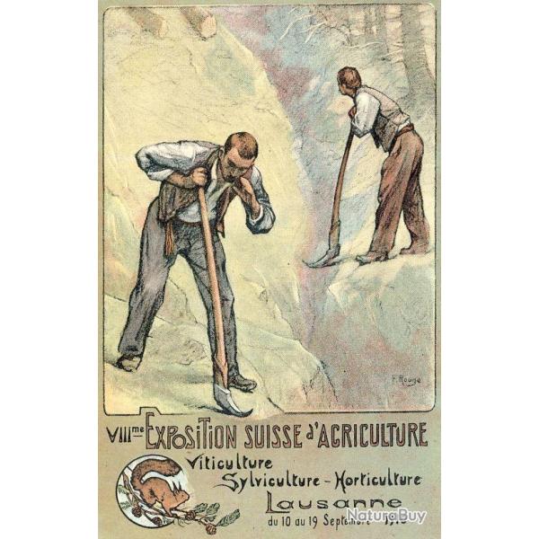 CPA VIII me Exposition Suisse d'Agriculture Lausanne 1910 Illustrateur N�4