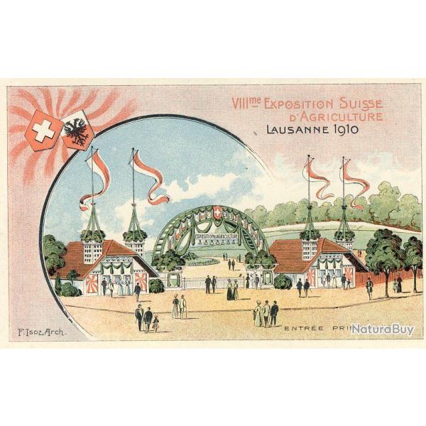 CPA VIII me Exposition Suisse d'Agriculture Lausanne 1910 Illustrateur N�6