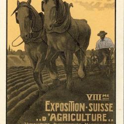CPA VIII me Exposition Suisse d'Agriculture Lausanne 1910 Illustrateur N&deg;1
