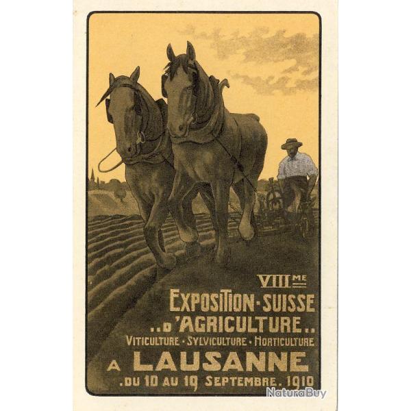CPA VIII me Exposition Suisse d'Agriculture Lausanne 1910 Illustrateur N�1