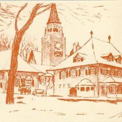 CPA illustr&eacute;e A. TIECHE Exposition Suisse Berne 1914  Ausstellung &Eacute;glise