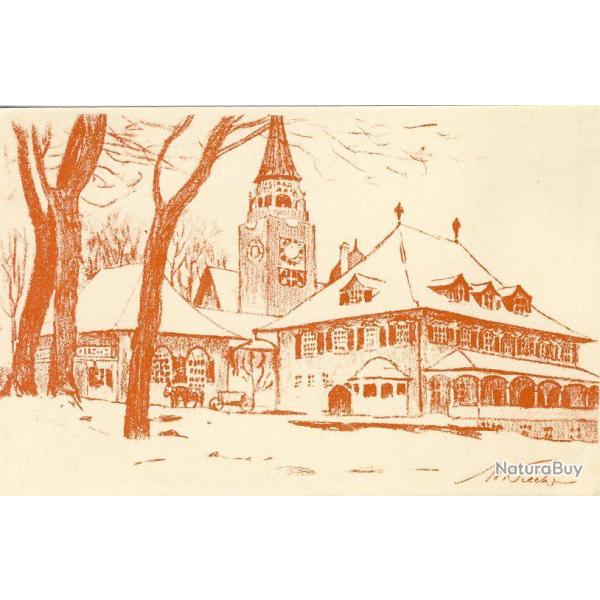 CPA illustr�e A. TIECHE Exposition Suisse Berne 1914  Ausstellung �glise