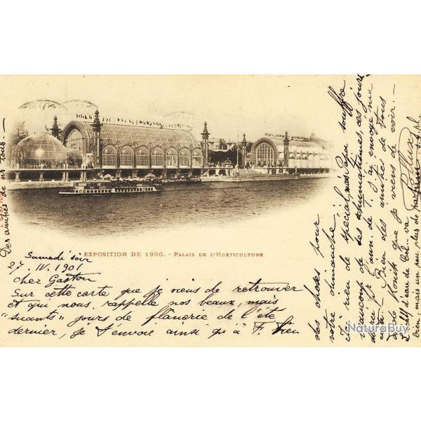 CPA EXPOSITION DE 1900 Palais de l'horticulture bateau
