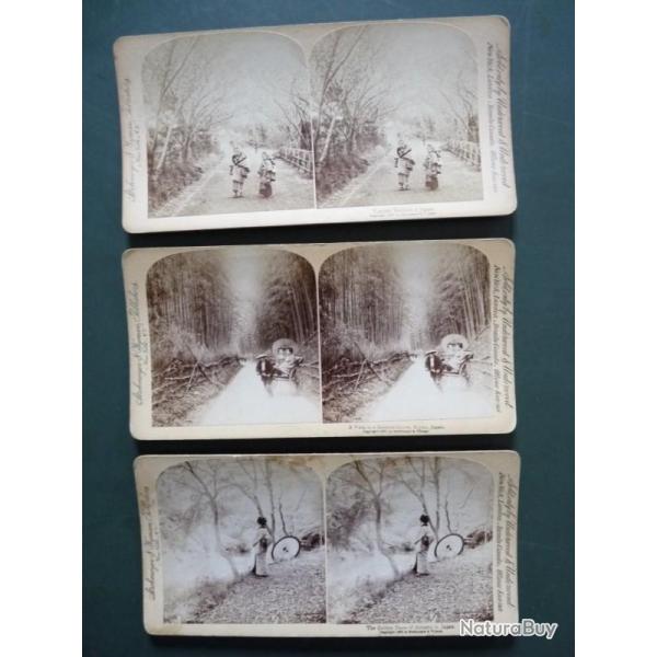 Photographie Photo Stereo Japon Japan Kyoto x3