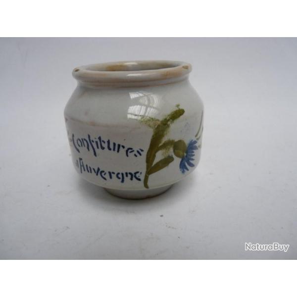 Pot a confiture fa�ence Charolles chocolat de Royat