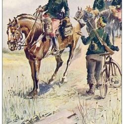 CPA illustrée Officier de guides renseignement Série K N°1 Anglais