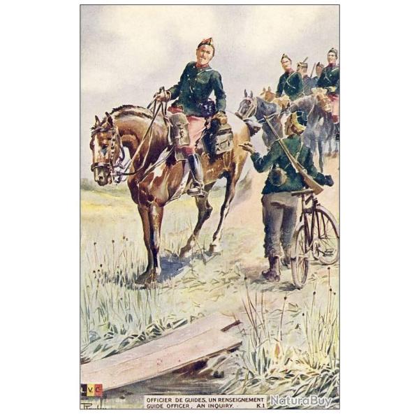 CPA illustre Officier de guides renseignement Srie K N1 Anglais