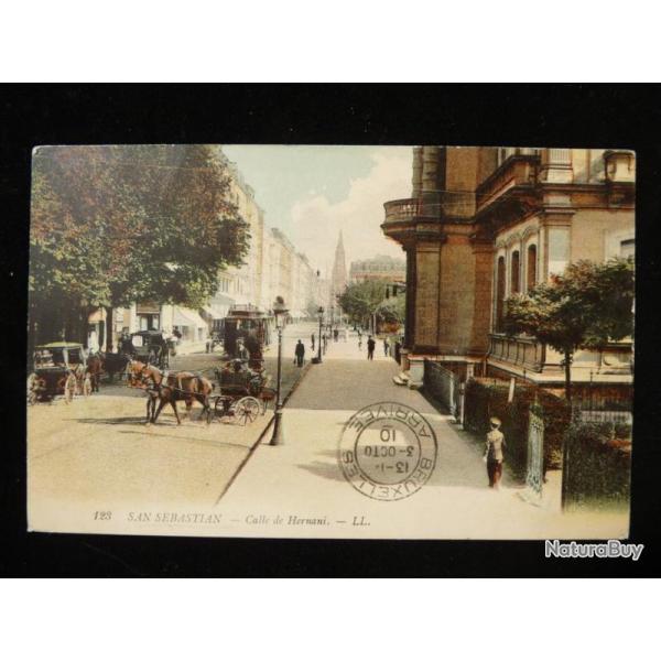 CPA Espagne San Sebastian Calle de Hernani