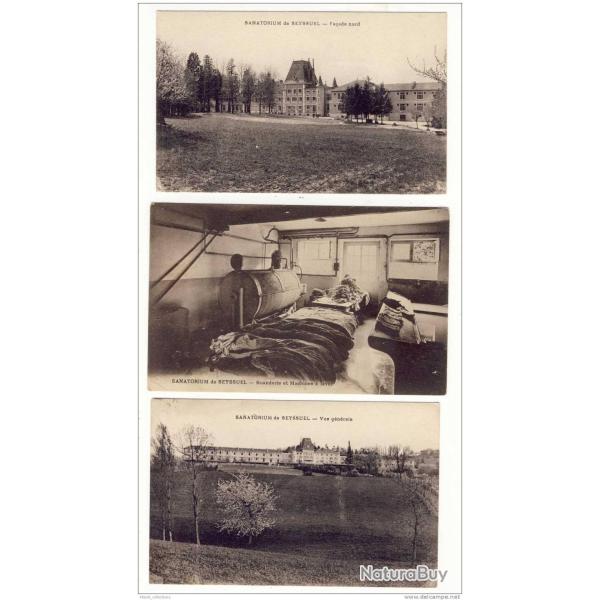 3 CPA 38 ISERE Seyssuel Sanatorium Buanderie Machine � laver