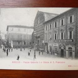 CPA Italie AREZZO Piazza Umberto I Chiesa di S. Francesco