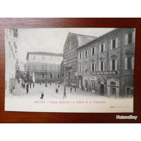 CPA Italie AREZZO Piazza Umberto I Chiesa di S. Francesco