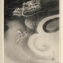 CPA Carte Postale illustr&eacute;e Signe chinois Ann&eacute;e du DRAGON